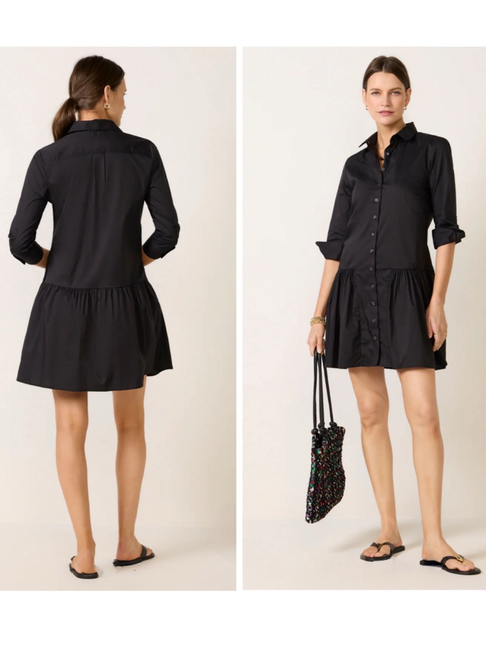 The Shirt by Rochelle Behrens Drop Waist Shirt Dress
